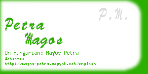 petra magos business card